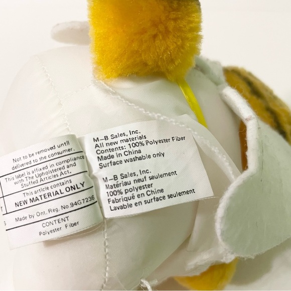 Vintage 1983 Plush Garfield Plush Sitting Angel Costume 7 Inch Tall Stuffed Cat - Picture 11 of 16